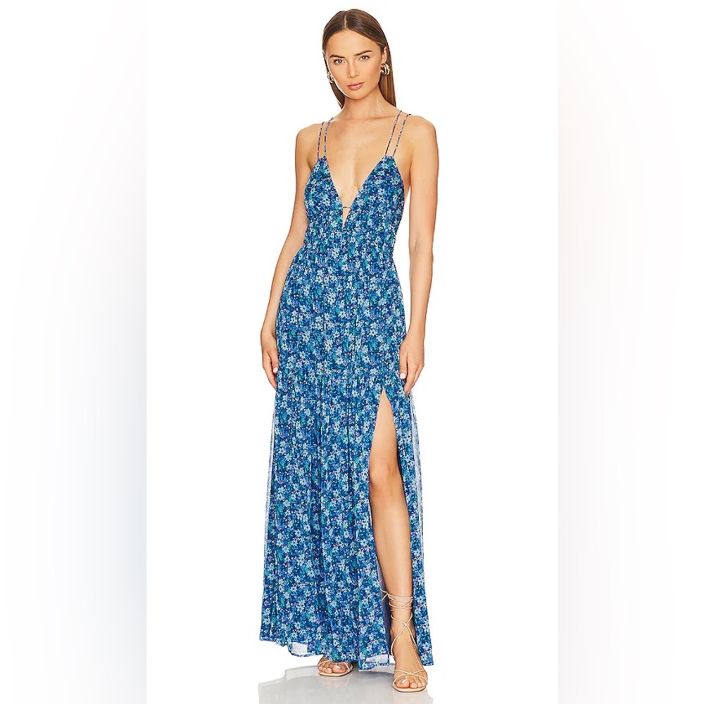 Astr the Label RYLIANA FLORAL TIERED MAXI DRESS